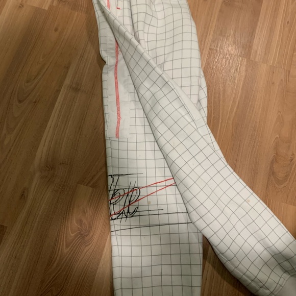 Nike white grid pants size small - Picture 3 of 4